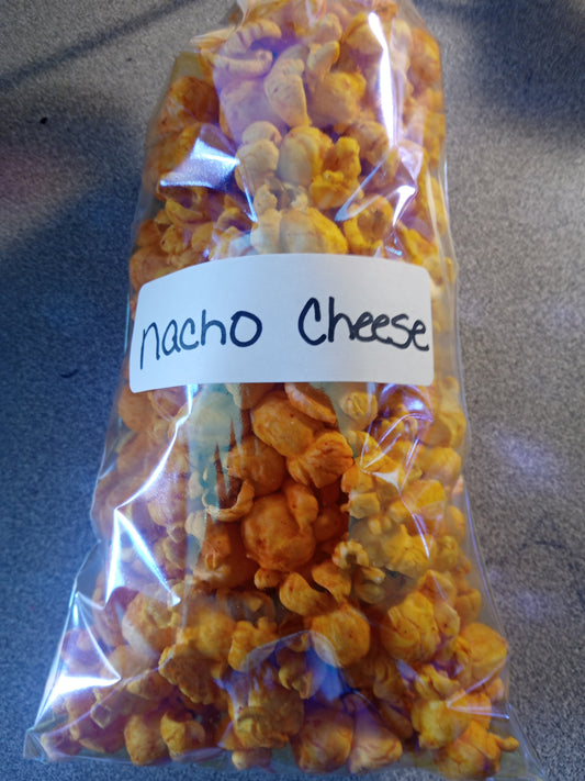 Nacho cheese popcorn