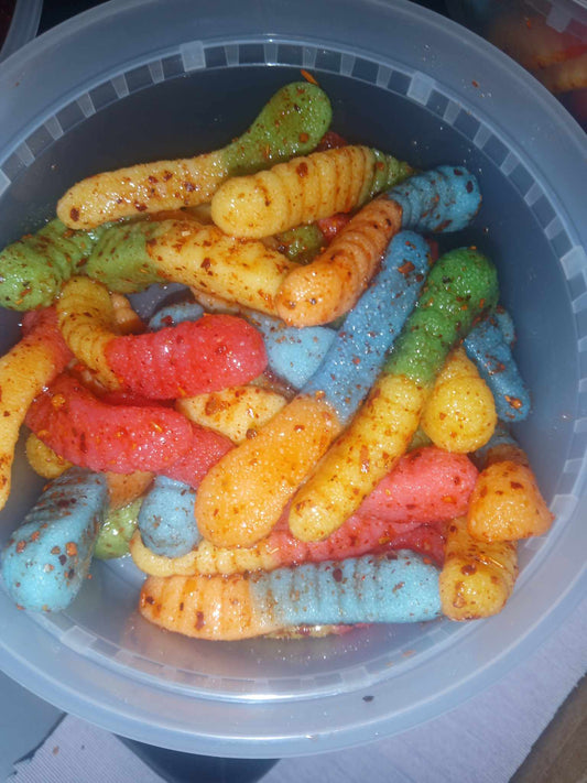 Chamoy sour worms