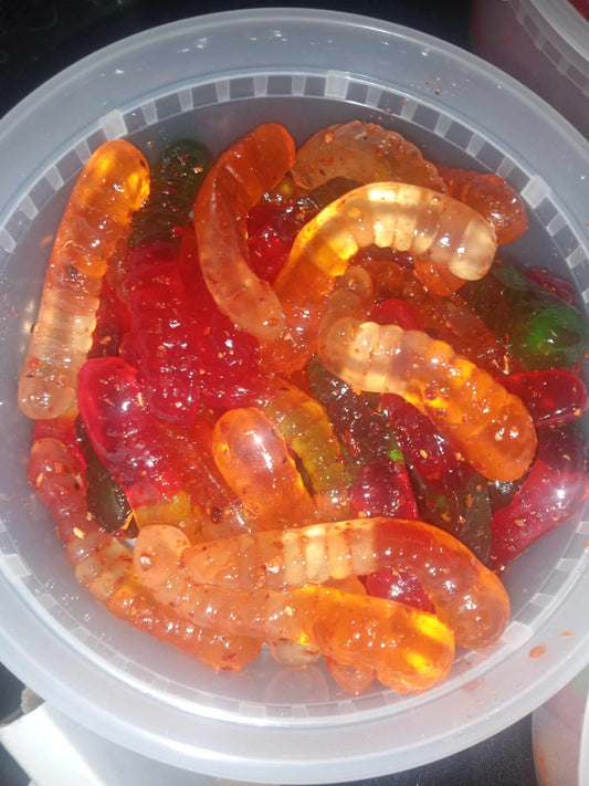 Chamoy gummy worms